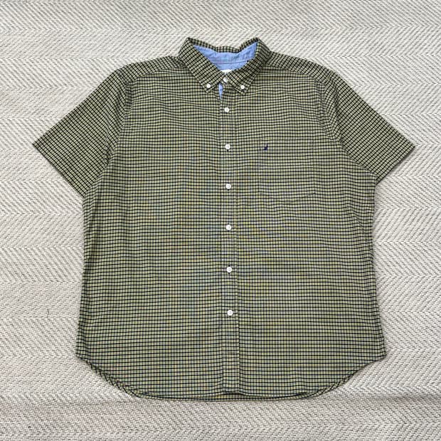 노티카 체크 하프셔츠 r3799