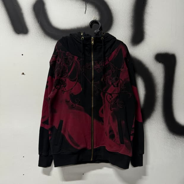 VTG 빈티지 빅사이즈 재패니즈 오리엔탈 동양풍 풀 자수 집업 후디