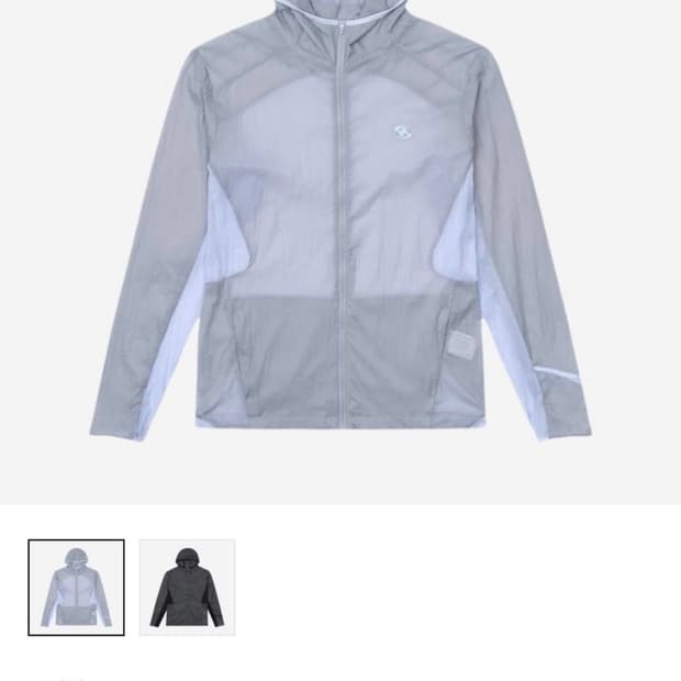 산산기어 에어 대쉬 자켓 라이트 그레이 바람막이 24SS 1SIZE