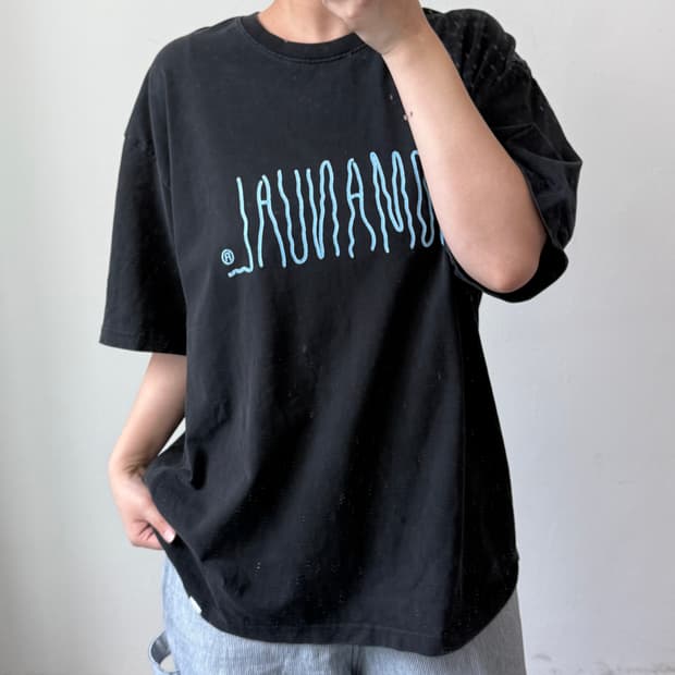 [XL] 노매뉴얼 블랙 반팔티