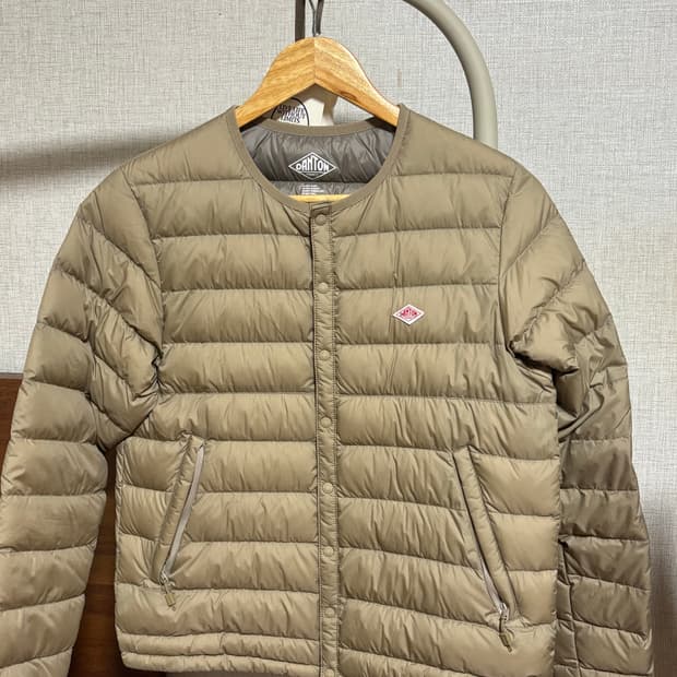 단톤 DANTON 경량패딩 beige s 사이즈