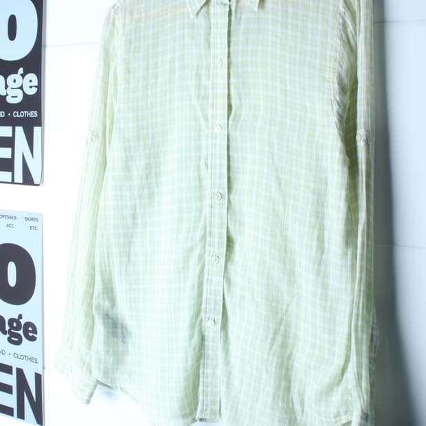 W(M-XL) 폴로 랄프로렌 셔츠 남방 체크패턴 연그린-H36199