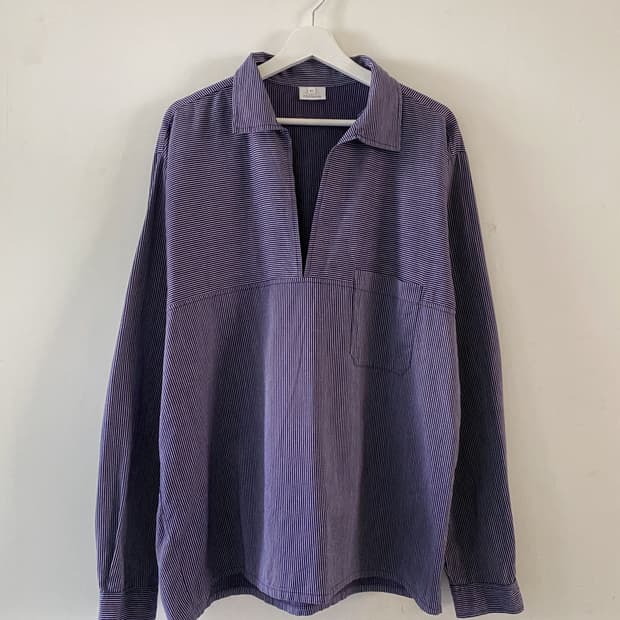 빈티지 프렌치 피셔맨 워크 셔츠