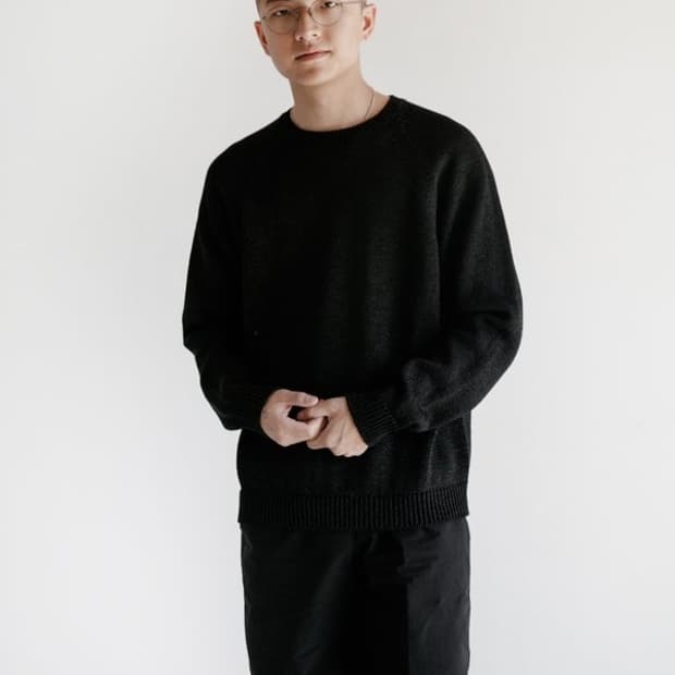 [L] 크리스타세야 와시 니트 블랙