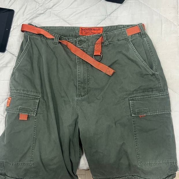 아베크롬비 벨티드 하프카고팬츠