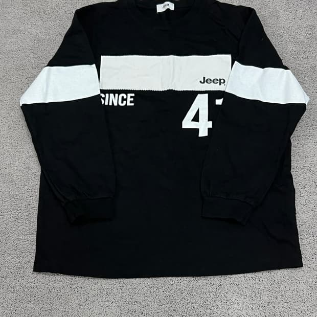 (L) 지프 롱 슬리브 긴팔 티