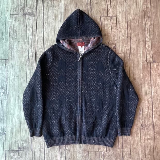 MISSONI Mohair Knit Zip-Up Hoodie