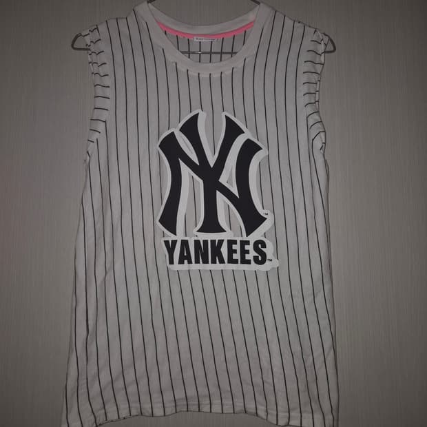 MLB 뉴욕 양키스 스트라이프 민소매
