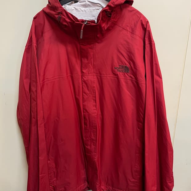 노스페이스 자켓 레드