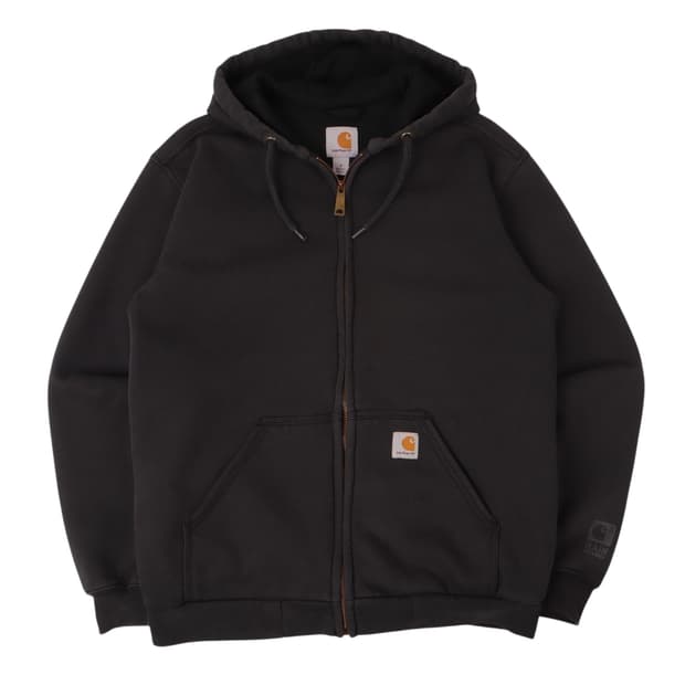 칼하트 블랙 레인디펜더 써멀 후드집업