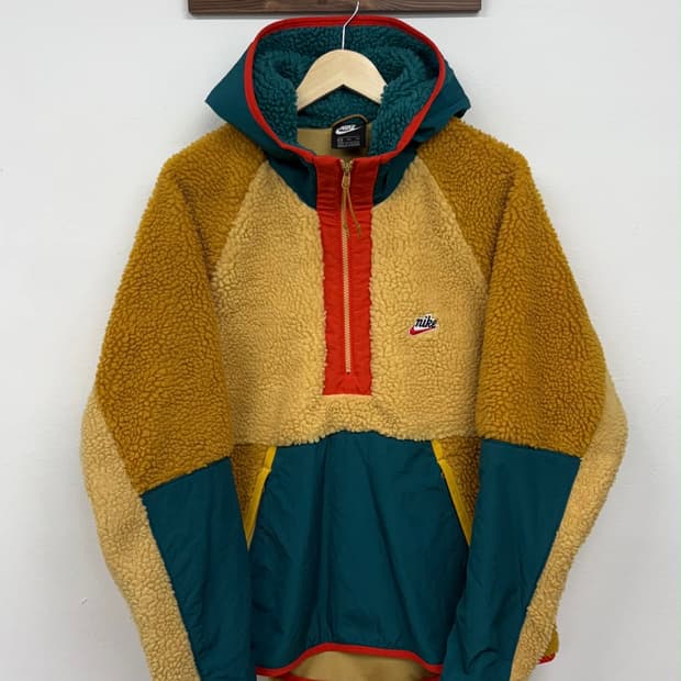 [XXL] 나이키 헤리티지 쉐르파 플리스 자켓 하프 집업