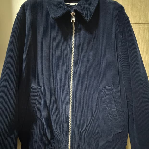 자라 코듀로이 블루종 자켓