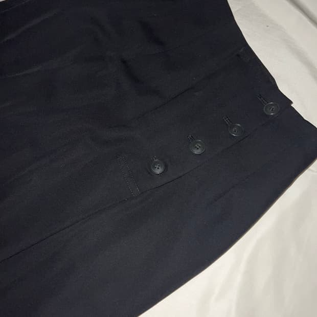 Yohji yamamoto back warp long skirt