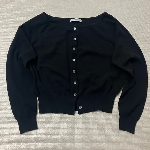 로우클래식 BOAT-NECK SHEER CARDIGAN 블랙 M