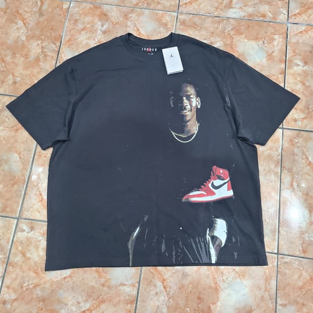 조던 크루넥 티셔츠 오프 누아르