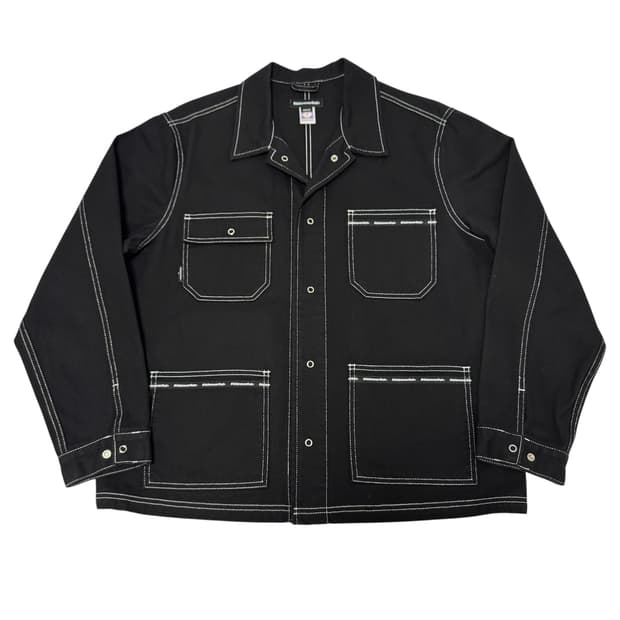 디스이즈네버댓 스티치 워크 자켓 블랙 M