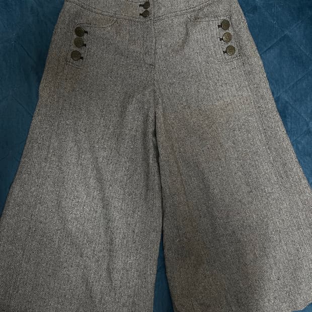 빈티지 울 팬츠 (통넓은 7부)