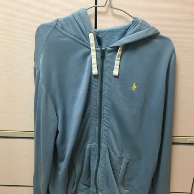 폴로 랄프로렌 하늘색 후드집업