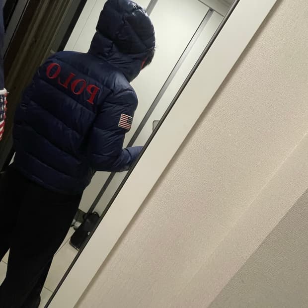 폴로 랄프로렌 성조기 경량패딩