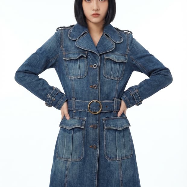 L.G.B 여성 데님 코트