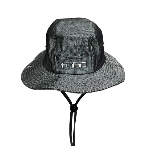 00s FUBU 후부 데님 생지 사파리 버킷햇 모자 L 59