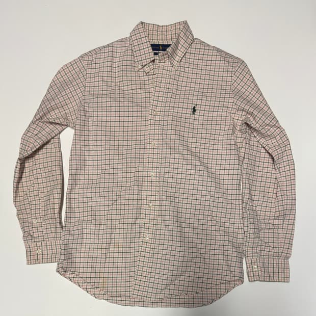 폴로 랄프로렌 커스텀 핏 귀여운 체크 셔츠 S ~ M