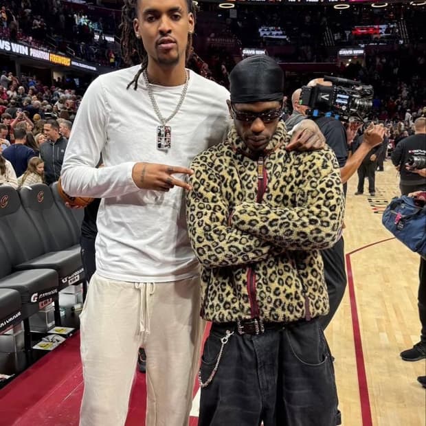 Kapital 레오파드 패턴 플리스 집업 블루종