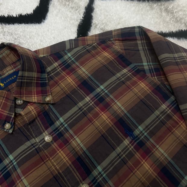 [M]폴로랄프로렌 클래식 체크 셔츠