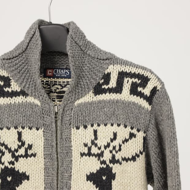 CHAPS 챕스 랄프로렌 코위찬 니트 집업 가디건