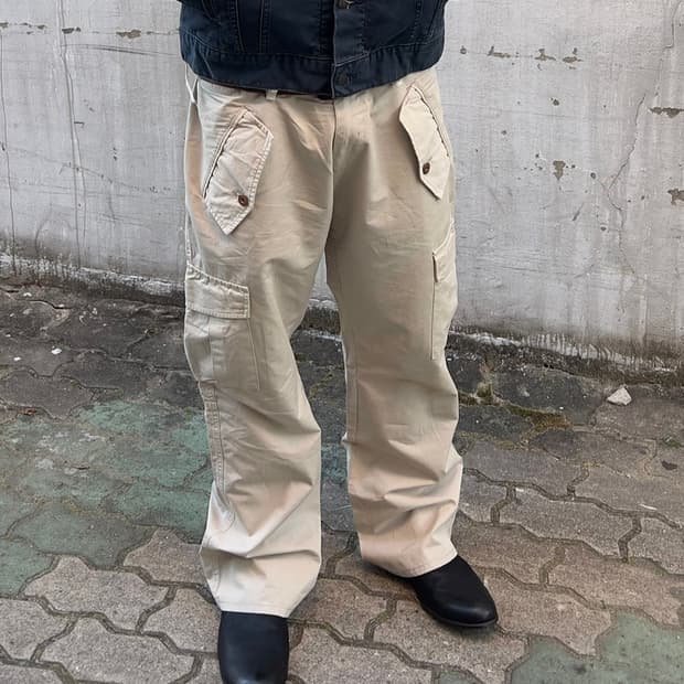 [34] 00s 엠포리오 아르마니 플레어핏 카고 팬츠