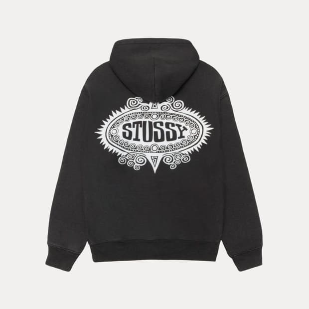 스투시 만트라 집업 블랙