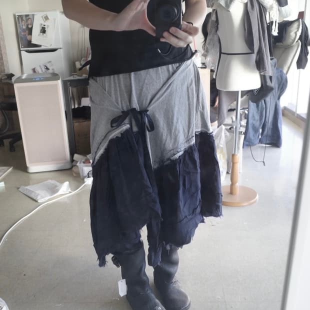 Comme des garcons unbal skirt