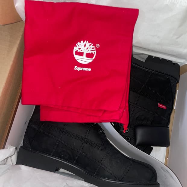 팀버랜드 x supreme 265 패치워크