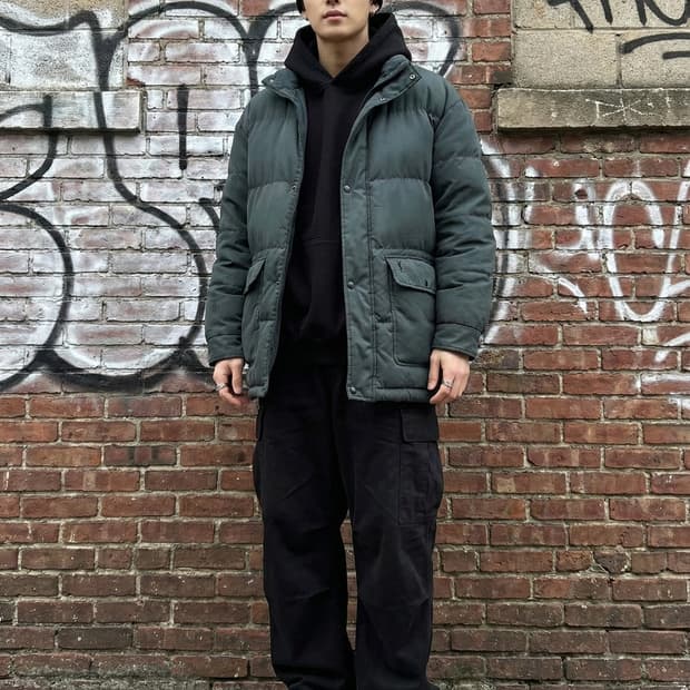 입생로랑 옴므 빈티지 패딩 자켓