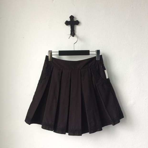 Axes femme pleats mini skirt