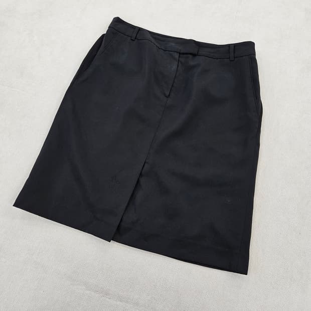 [실측확인] KOHO 구호 여성 블랙 H라인 스커트 치마 0115YH2