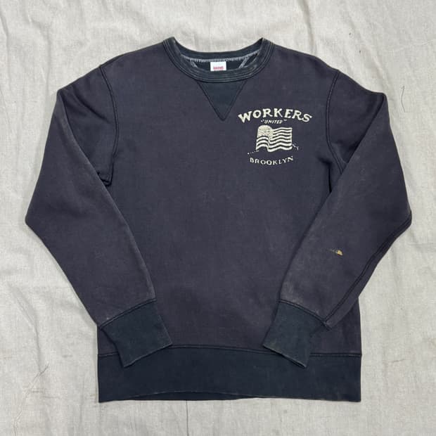 반스아웃피터스 빈티지 피그먼트 스웻 맨투맨 M