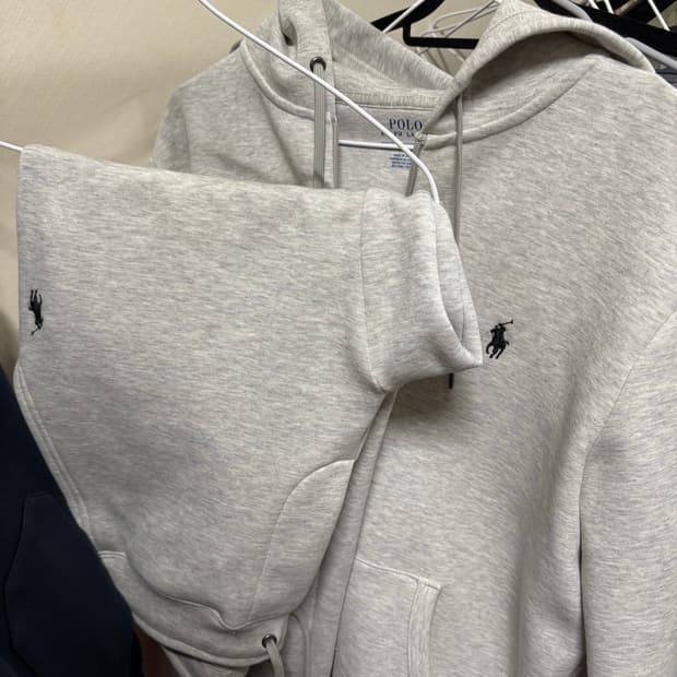 US S 폴로 랄프로렌 더블 니트 집업- 팬츠 셋업