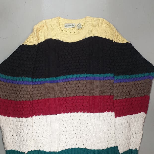 St.John'sBay 멀티컬러 니트 스웨터M