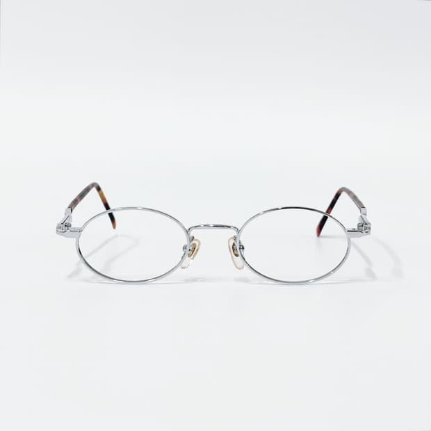 TOP 실버 오벌 메탈 데드스탁 빈티지안경