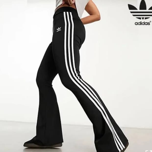 아디다스 로우라이즈 삼선 레깅스 