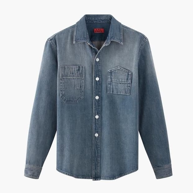 칸예 x apc 아페쎄 데님 워크 셔츠 자켓 L