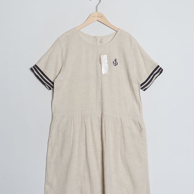 ICHIOKU Cotton Marine One-Piece