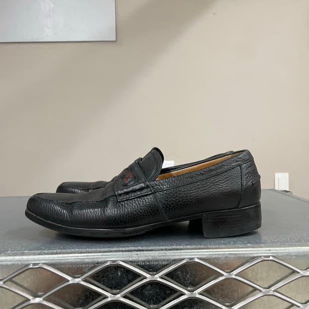 구찌 그레인 레더 로퍼 UK8 (gr-4435)