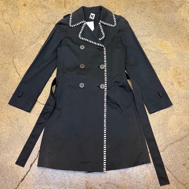 빈티지 미쏘니 하프 트렌치 코트 
