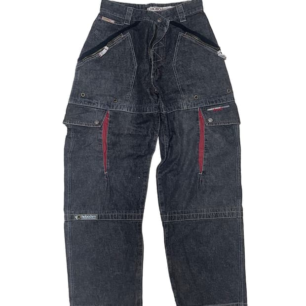 hobo detailed denim pants