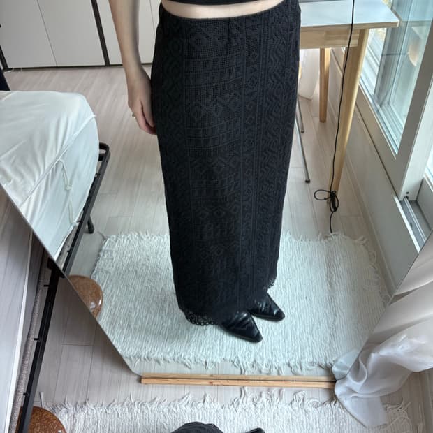 Crochet Mosaic Long Skirt