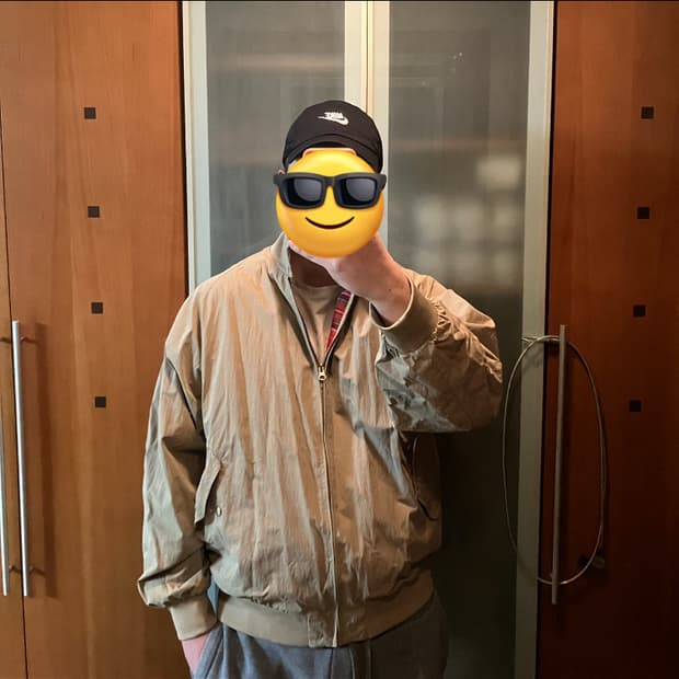 해링턴 자켓 XXL 베이지