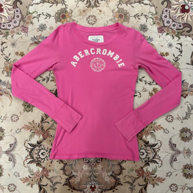 아베크롬비 y2k 핑크 롱슬리브