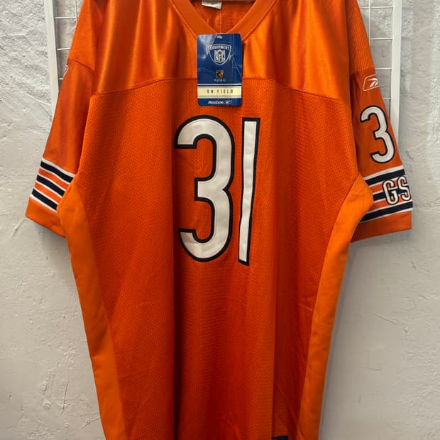 NFL X 리복 시카고 베어스 오렌지 유니폼 져지 2XL